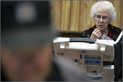 Old Lady Voting