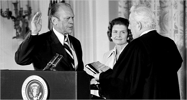 President Gerald Ford Takes Oath of Office President Gerald Ford Takes Oath of Office