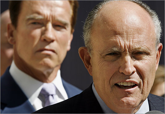 Schwarzenegger, Giuliani and McCain Republicans