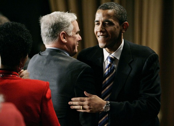 Howard Dean and Barack Obama Photo
