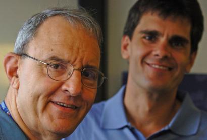 Skip Caray with Son Chip Caray Photo - skip-and-chip-caray