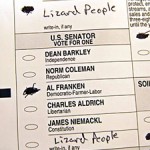 Lizard People ballot Lizard People ballot