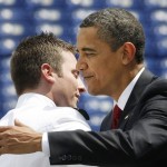Obama Hugs John McCain IV USNA Photo