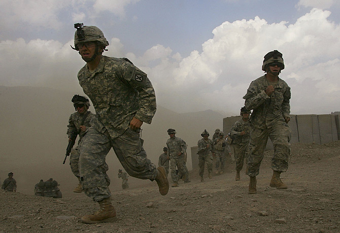 troops