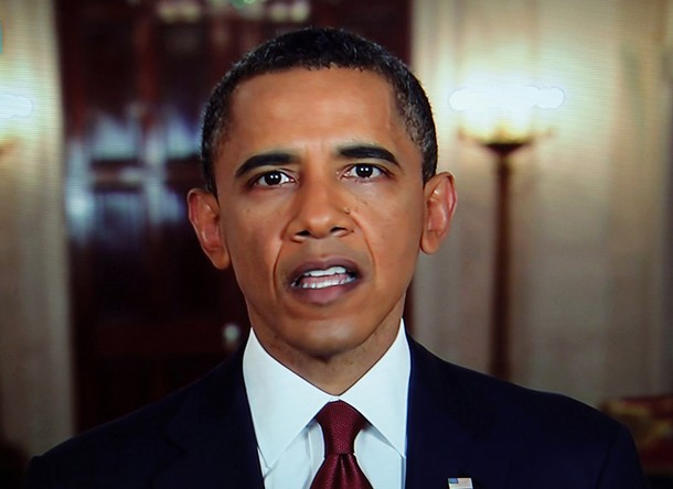 Still image taken from video shows U.S. President Barack Obama announcing the death of Osama bin Laden from the White House in Washington Still image taken from video shows U.S. President Barack Obama announcing the death of Osama bin Laden from the White House in Washington