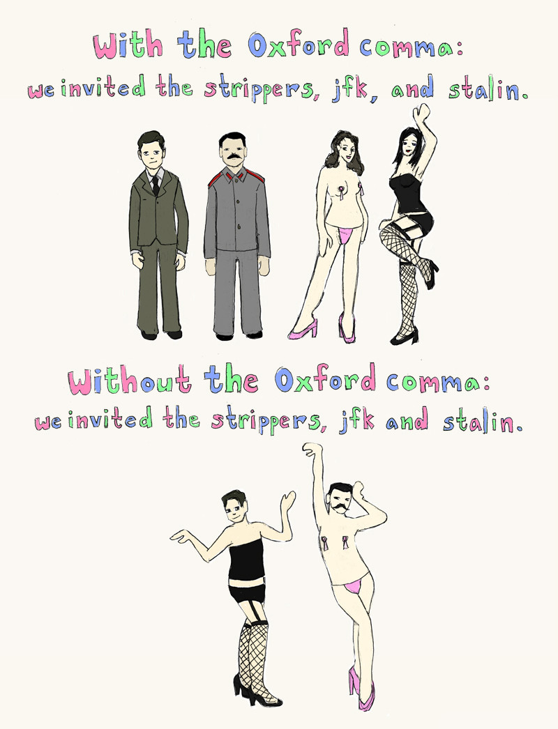 oxford comma jfk stalin
