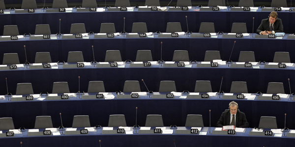 Members of the European Parliament attend a debate at the European Parliament in Strasbourg