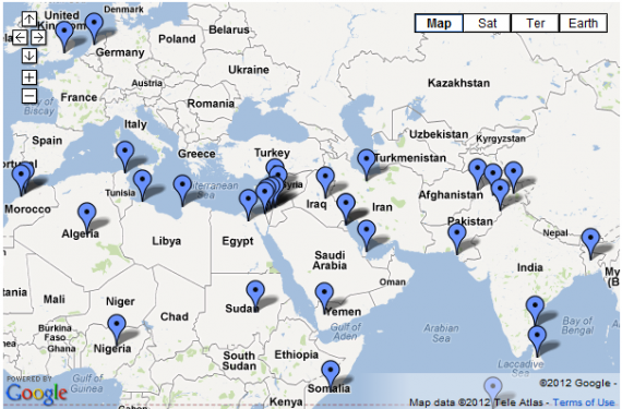 Protests Map