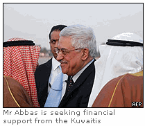 Photo PLO chair Mahmoud Abbas apologizes to Kuwait Mr Abbas is seeking financial support from the Kuwaitis