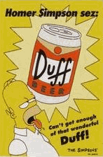 Image: Homer Simpson Duff Beer 