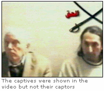 Photo: The captives were shown in the video but not their captors