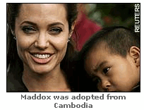 Photo: Angelina Jolie and son Maddox was adopted from Cambodia