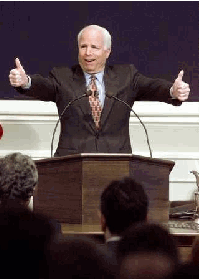 Photo: Funny picture of Sen. John McCain from Drudge Report