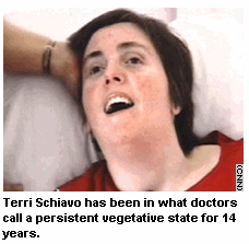 Photo: Terri Schiavo has been in what doctors call a persistent vegetative state for 14 years.