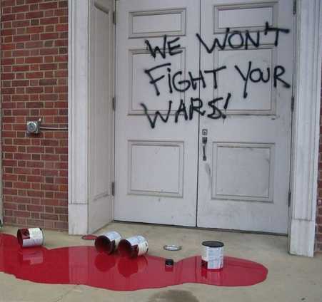 NC State ROTC vandalism photo