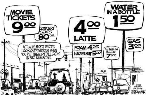 Gas Prices Outrageous Cartoon