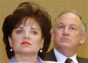 Patsy Ramsey Photo Patsy Ramsey and her husband, John, give a news conference in Atlanta on May 24, 2000 regarding their polygraph examinations for the murder of their daughter, JonBenet. The test results said the couple were not 'attempting deception' when they denied killing their 6-year-old daughter. Patsy Ramsey has died of ovarian cancer, KCNC TV reported Saturday, June 24, 2006. (AP Photo/Ric Feld)