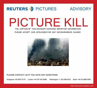 Reuters Recalls Fake Beirut Photo After Exposed by Blogs Announcment