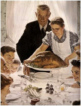 Norman Rockwell Freedom From Want Thanksgiving Poster