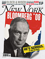 Bloomberg 2008 New York Magazine Cover "He's Serious"