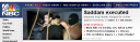 Saddam Executed MSNBC  Website Photo