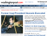 Saddam Executed Washington Post  Website Photo