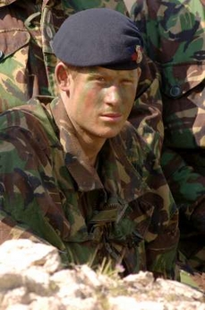 Prince Harry Beret Photo Britain's Prince Harry wears the beret of the Blues and Royals in his final training exercise, Exercise Threshold, in Cyprus March 2006 in this handout released by Ministry of Defence April 11, 2006. Prince Harry will not be sent to serve in Iraq after military commanders decided it would be too dangerous, Britain's Ministry of Defence said on May 16, 2007. REUTERS/Corporal Ian Holding/RLC/MoD/Files/Handout (BRITAIN)