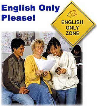 English Only Zone Sign
