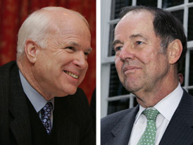 Tom Kean Endorsing John McCain Photo