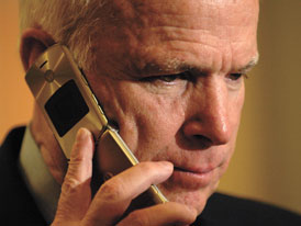 John McCain Phone Call Photo