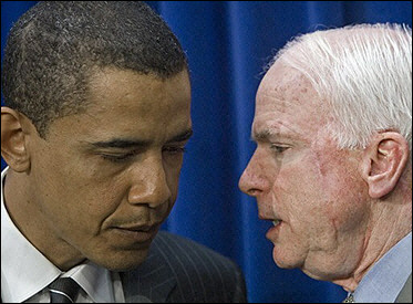 Barack Obama and John McCain