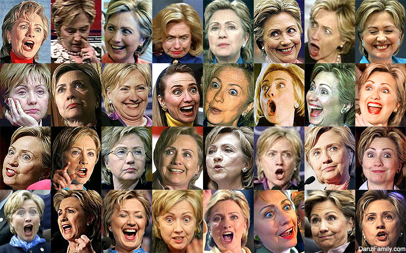 Hillary Clinton Many Faces