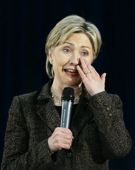 Hillary Clinton Crying Photo