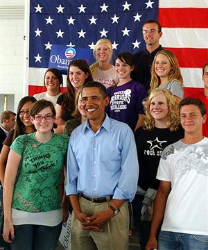 Obama’s Race an Asset for Young Voters