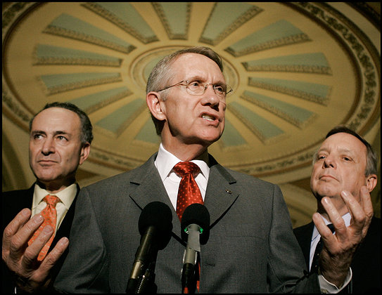 Harry Reid, Chuck Schumer, Dick Durbin Senate Photo