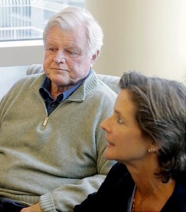 Diagnosed in hospital, pictured with wife