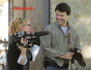 In this Dec. 27, 2006 photo provided by the National Enquirer, former U.S. Sen. John Edwards, D-NC, is shown with videographer Rielle Hunter in the 9th Ward of New Orleans, La. On Friday, Aug. 8, 2008, Edwards admitted to having an affair with Hunter. (AP Photo/The National Enquirer) 