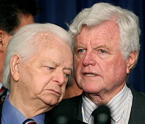Senators Robert Byrd and Edward Kennedy, June 2006