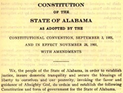 Constitution of the State of Alabama, 1901