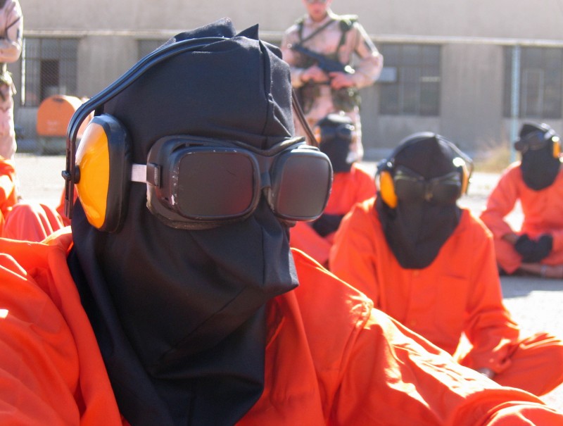 Prisoners at Guantanamo Bay