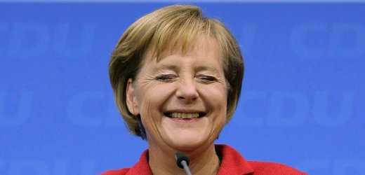 Angela Merkel Grinning