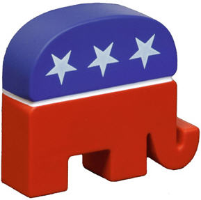 Republican Elephant Angled