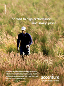 Tiger Woods Road High Performance Isn't Paved Accenture Ad