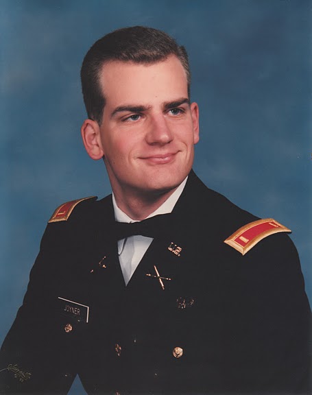 This is me in my Army Dress Blues, either late 1988 or early 1989, taken while I was attending the Field Artillery Officers Basic Course in Fort Sill, Oklahoma.  I had yet to receive the "Rainbow Ribbon" for graduting nor attended the Airborne course.