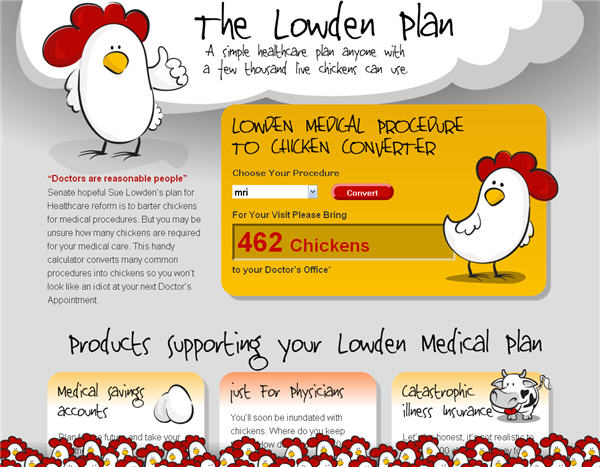 Sue Lowden Medical Chicken Calculator