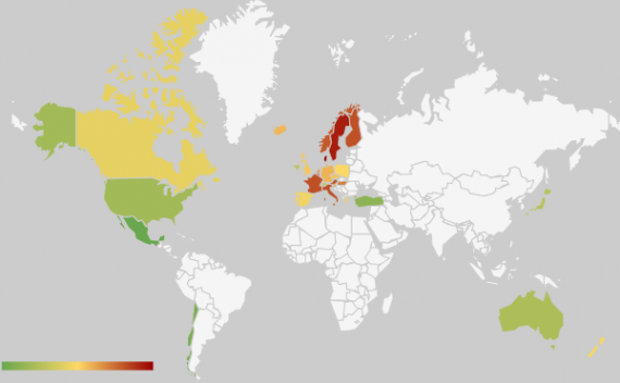 map-taxes-gdp-world-bank