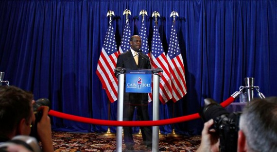 Herman Cain Presser 1108